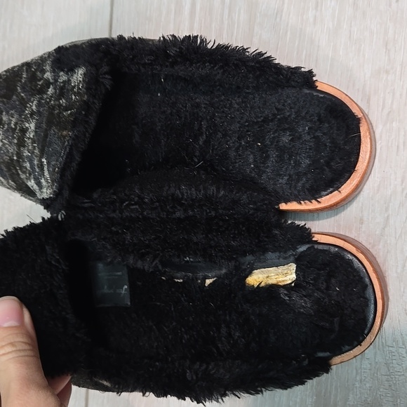 Free People Women Faux Fur Insulated lined Loafer Slip on shoes sz 37/6.5-7 - Picture 6 of 14